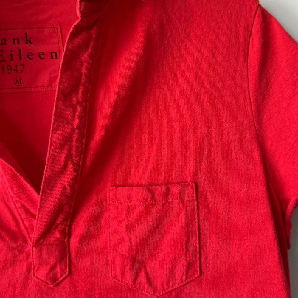 Frank & Eileen Red Lauren Dress Lauren Polo Dress Sz M - Picture 3 of 6